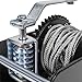 XtremepowerUS Heavy Duty Worm Gear Hand Winch Crank Strap Gear Ratchet ATV Boat Trailer Marine (2000lbs) 1-Ton Capacity 40:1
