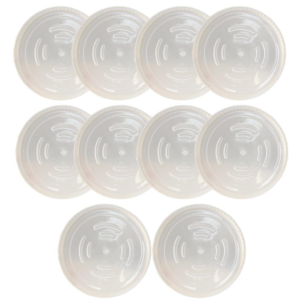 10 Pcs Clear Plant Saucer Transparent Plant Saucer Round Flower Plant Pot Saucer Plant Drip Trays Thicker Plastic Flower Pot Saucers for Indoors Outdoors Stop Messes Stains in Your Garden