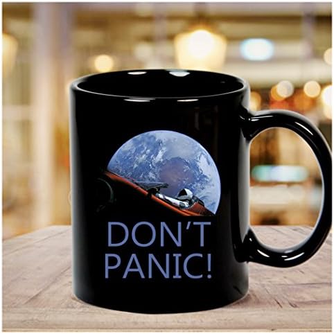 Spacex DON'T PANIC In Space Mug