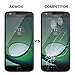 (3-Pack) Compatible with for Moto Z Play Tempered Glass Screen Protector, Akwox Ultra thin [0.3mm 2.5D High Definition 9H] Premium Clear Screen Protective Film For Motorola Moto Z Play Droid