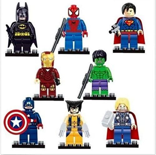 8pcs/set the Avengers Age of Ultron Superheroes Minifigures Building Blocks Toys