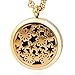 Essential Oil Diffuser Necklace by Inner Tundra - 24K Gold Plated Stainless Steel Aromatherapy Necklace