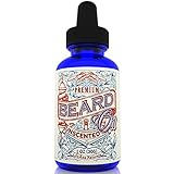 Beard Oil and Conditioner for Growth - Unscented 100% Organic, Natural Best for Softening, Control Dandruff and Stop the Itch, 1 OZ