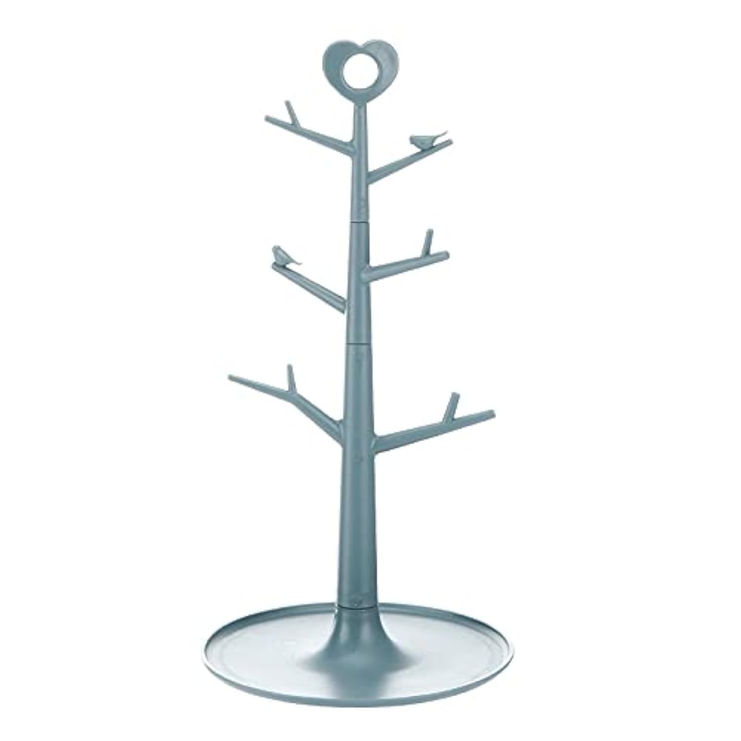Mug Holder Tree - Removable Organizer Rack Stand With Hooks for Countertop Home Storage (Blue)