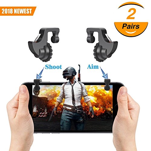 Mobile game controller with sensitive shoot and aim triggers for …
