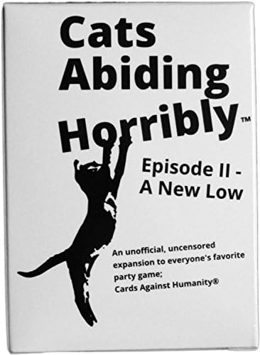 150 NEW Terrible Cards, Horribly Abiding Cats: Episode II - A New Low, expansion like Crabs Adjust Humidity Guards Against Insanity Cocks Abreast Hostility Humanity Hates Trump