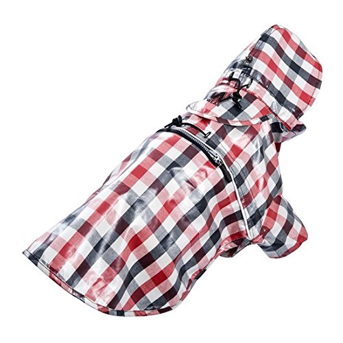 Wouapy Scottish Print Raincoat, Size 25, Gingham