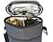 Vina® 2-bottle Wine Carrier Bag Beer Carrying Tote Bags Picnic Cooler Insulated Travel Wine Pouch, Gray +Free Corkscrew