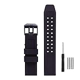 Yiran1672 23mm Rubber Watch Strap Fits Luminox 3050