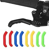 T-best Bicycle Brake Lever Grip Protector Cover 5 Colors Anti-Slip Brake Handle Silicone Sleeve for Mountain Road Bike Cycling 1 Pair