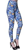 Regular Size Printed Brushed Leggings (Sunlight Paisley)