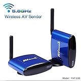 Signstek PAT-630 200M 20M 5.8GHZ AV Wireless Audio Video SD TV Sender Transmitter & Receiver