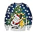 KSJK Unisex Funny Print Ugly Christmas Sweater Jumper