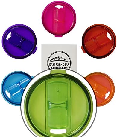 East Fork Gear Splash and Spill Resistant Straw Friendly Replacement Lid for Tumblers of Select Brands, 30 oz. , Green
