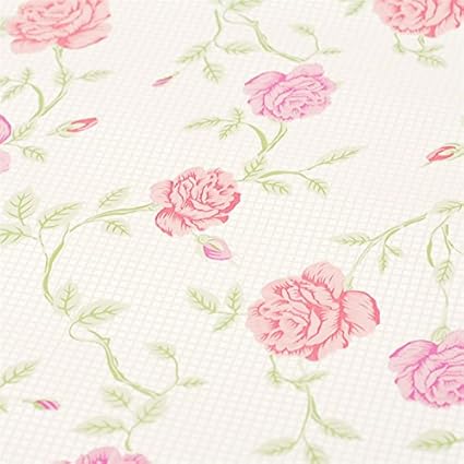 Amazon Com Pink Floral Drawer Shelf Liner Self Adhesive