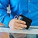 RFID Slim ID Wallet Card Holder - Key Ring Front Pocket Wallet with Coin Zipper