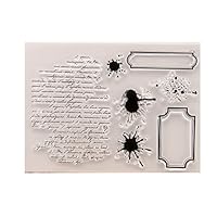 Susada Words DIY Silicone Clear Stamp Cling Seal Scrapbook Embossing Album Decor Craft for Card Making On Prime for Scrapbooking Photo Abulm