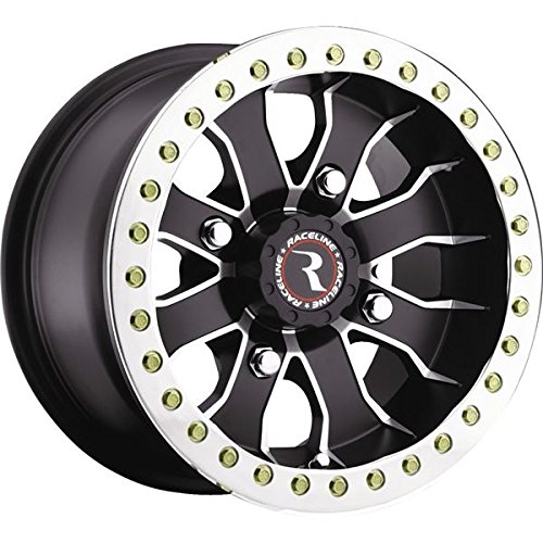 Raceline RT-Mamba Beadlock 14 Black Wheel / Rim 4x137 with a 25mm Offset and a Hub Bore. Partnumber A7147037-52
