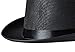 NJ Novelty - Black Top Hat, Tall Party Hat Costume Dress Up Accessory + White Band