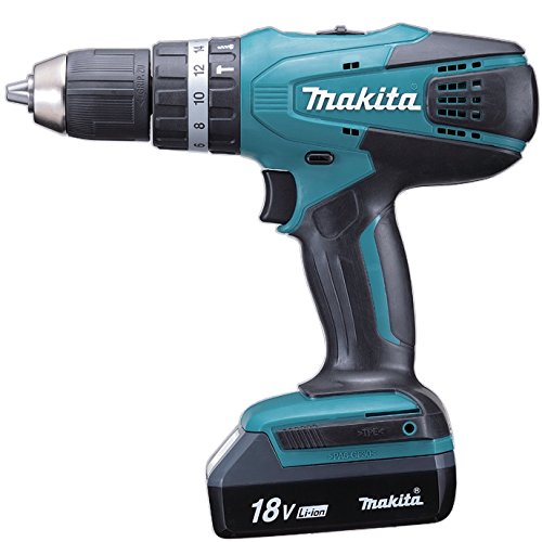 Makita HP457DWE - Taladro Percutor A Bateria 18V Litio-Ion 1.3 Ah