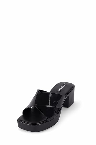 Jeffrey Campbell Women's Bubblegum Slide, Black Shiny A401 ),