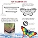 AGREATLIFE Rainbow Butterfly Kite for Kids - Giant Wide