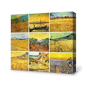 Abstract Yellow Landscape Painting Wall Poster Decor for...