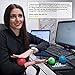 Massage Ball Set - Includes 2 Spiky Balls and 1 Lacrosse Ball - Excellent for Sciatic Nerve Massage, Trigger Point Therapy, Reflexology, Myofascial Release, Muscle Recovery, Yoga, Foot Pain