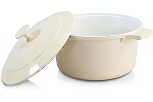 Gotham Steel 5 Qt Dutch Oven Pot with Lid, Nonstick Ceramic Dutch Oven Stock Pot, 10 in 1 Cooking Pot & Dutch Oven for Bread 