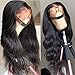 360 Body Wave Lace Frontal Wigs Human Hair Brazilian Black Women 150% Density Pre Plucked With Baby Hair 100% Unprocessed Virgin Human Hair (14 inch, Natural Color)
