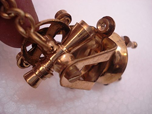 Brass Theodolite Key Chain- Collectible Marine Nautical Key Ring from Brass Blessing (5039-2) - Thumbnail 4