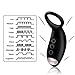 Vibrating Penis Ring with 10 Powerful Vibration Patterns for Couples, PALOQUETH Silicon Cock Ring Toy for Longer-Lasting Erections/Improved Sexual Skills