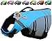 VIVAGLORY Sports Style Dog Life Vest, Dog Life Jacket for Swimming & Boating, Ripstop & Buoyancy for Puppy Doggy, Lifejacket with Handle, M, Blue