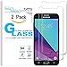 KATIN Galaxy J3 Mission Screen Protector - [2-Pack] for Samsung Galaxy J3 Mission Tempered Glass 9H Hardness Premium with Lifetime Replacement Warranty