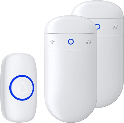SECRUI Wireless Doorbell 300M IP55 Waterproof Battery Operated 52 Melodies