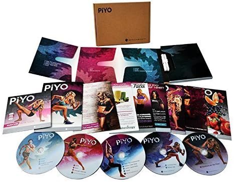 PiYo Base Kit 5 DVDs Workout with Exercise Videos + Fitness Tools and Nutrition Guide