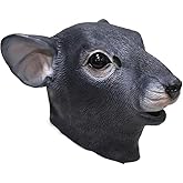 Realistic Mouse Animal Head Latex Mask Halloween Costume Rattus Rat Headwear Party Adult Giant Mouse
