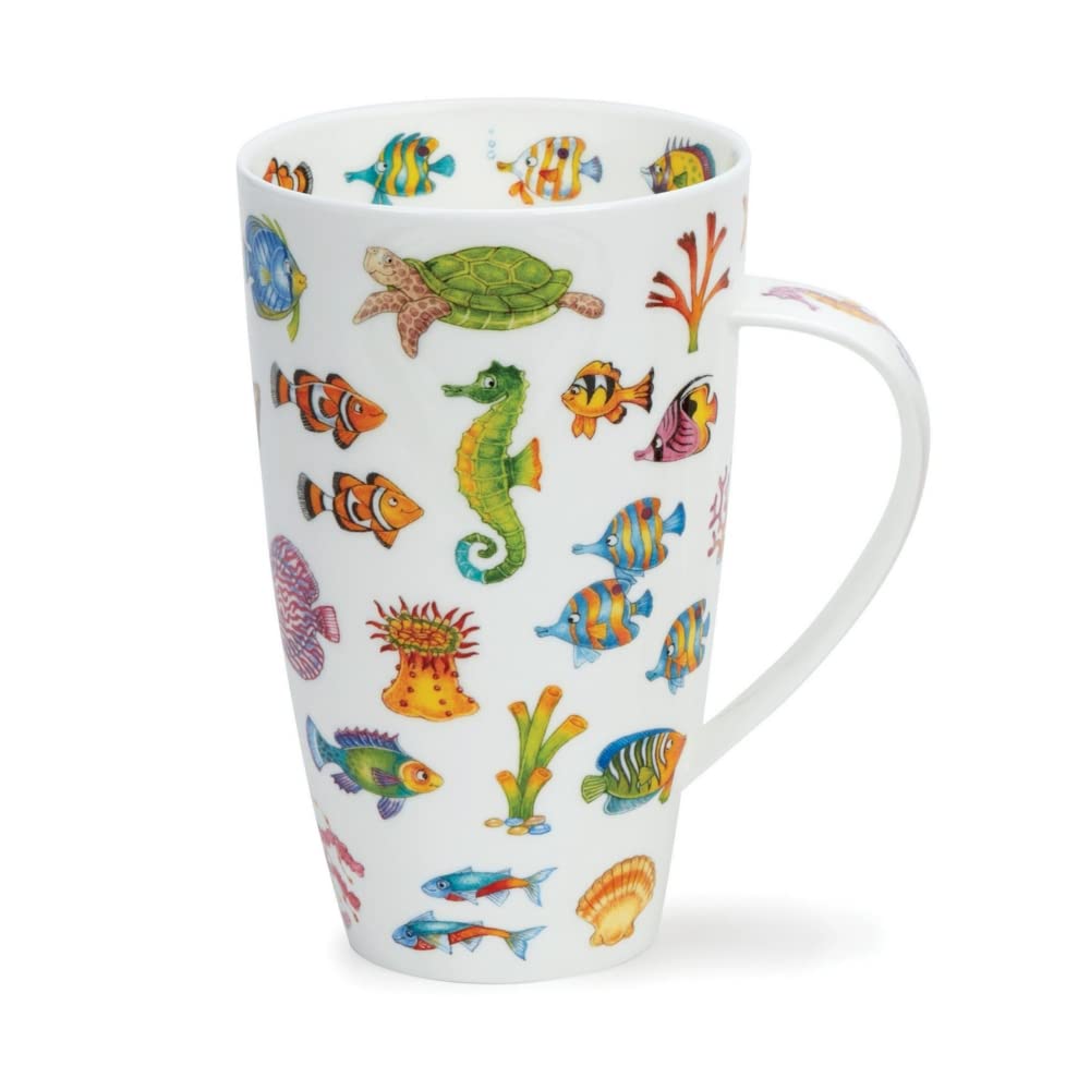 Dunoon Henley 0.6 Litre Fine Bone Chiana Mug Fishy Wishy