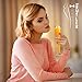 Plastic Champagne Flutes Gold Glitter 50pc ~5oz/130ml Disposable Plastic Wine Glasses - Perfect as Wedding Toast Flutes & Birthday Party Booster