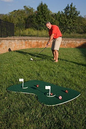 Super Seller Fun Floating Golf Green Game For Swimming Pools Back Yards- Great Family Fun Competition- Comes With 12 Velcro Balls, Two Flags Chipping Mat and More- Get Ready For Summer Games Pool Time