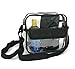 Premium Clear Bag - NFL Stadium Approved Messenger Bag Zippered for Security - Quality Crossbody Purse Messenger Design for Concerts & Games - 10