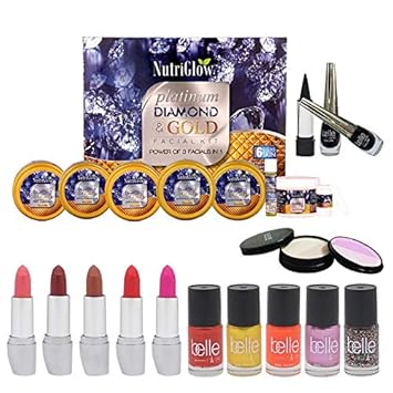 nutriglow platinum diamond gold facial kit
