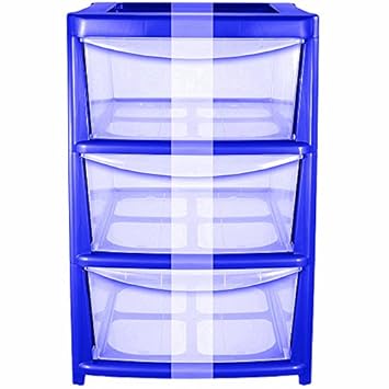 Crazygadgeta Plastic Large Tower Storage Drawers Chest Unit With