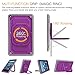 Fintie Shockproof Case for Amazon Fire HD 8 Tablets (7th and 8th Generation, 2017 and 2018 Releases) - [Tuatara Magic Ring] [360 Rotating] Multi-Functional Grip Stand Carry Cover, Purple