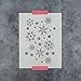 Snowflakes Pattern Stencil - Christmas Snowflakes Window Stencils