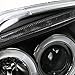 Spec-D Tuning 2LHP-F15097JM-TM Ford F150 Led Dual Halo Black Projector Head Lights
