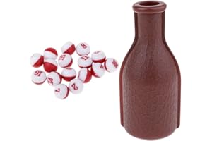 Billiard Kelly Pool Shaker Bottle 16 Numbered Tally Balls Peas