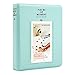 [Instax Mini Photo Album] Woodmin 64 Pockets Polaroid Photo Album for 3 inch Pictures by Fujifilm Instax Mini 8 8+ Mini 9, Snap, Zip, Z2300, Bank Card (Ice Blue)
