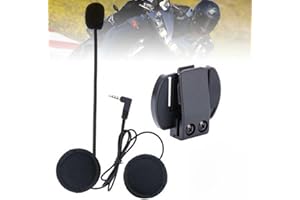 V6 1200M Motorcycle Helmet Intercom Headset with 3.5mm Mic/Speaker, ABS Clip-On Speaker Set for V4/V6 Interphones – Travel & 