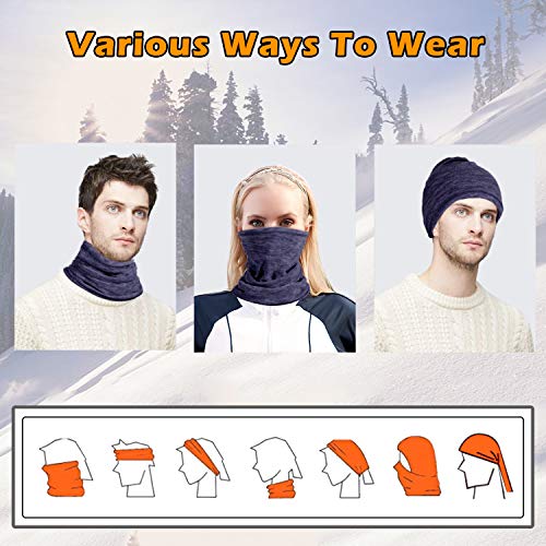 image for CUIMEI Fleece Neck Warmer Gaiter (3 Pack / 2 Pack / 1 Pack) - Windproo